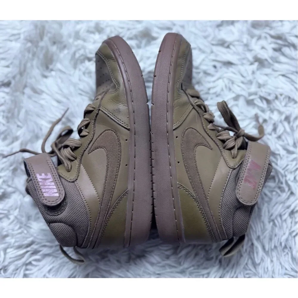 Boys Tan Nike High Top Sneakers size 4.5Y